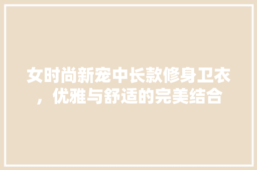 女时尚新宠中长款修身卫衣，优雅与舒适的完美结合