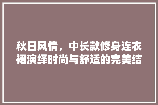 秋日风情，中长款修身连衣裙演绎时尚与舒适的完美结合